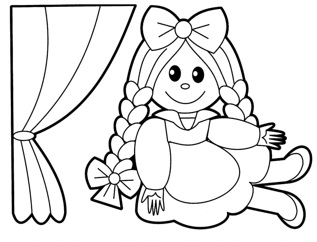 Doll Show Toy Coloring Page