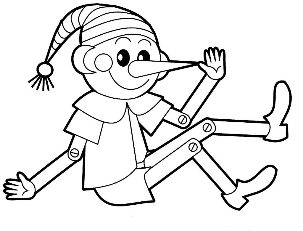 Elf Toy Coloring Page