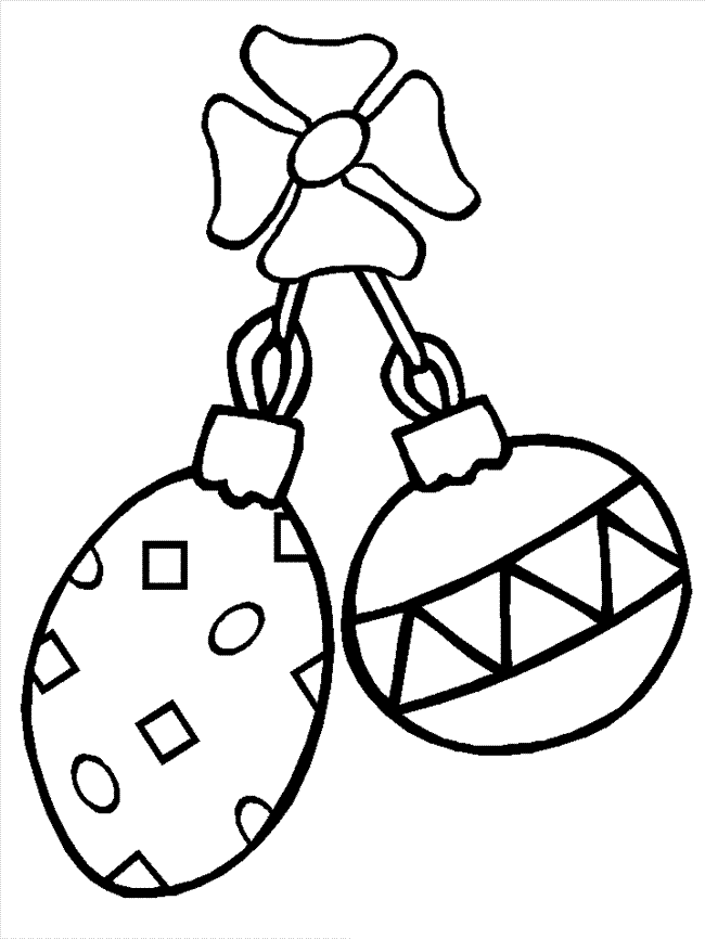 Free Christmas Ornaments Coloring Pages