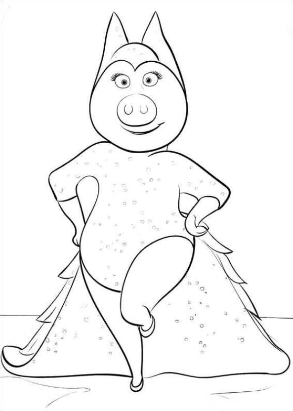 Sing Coloring Pages Best Coloring Pages For Kids