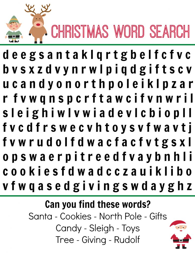 Fun Christmas Word Search
