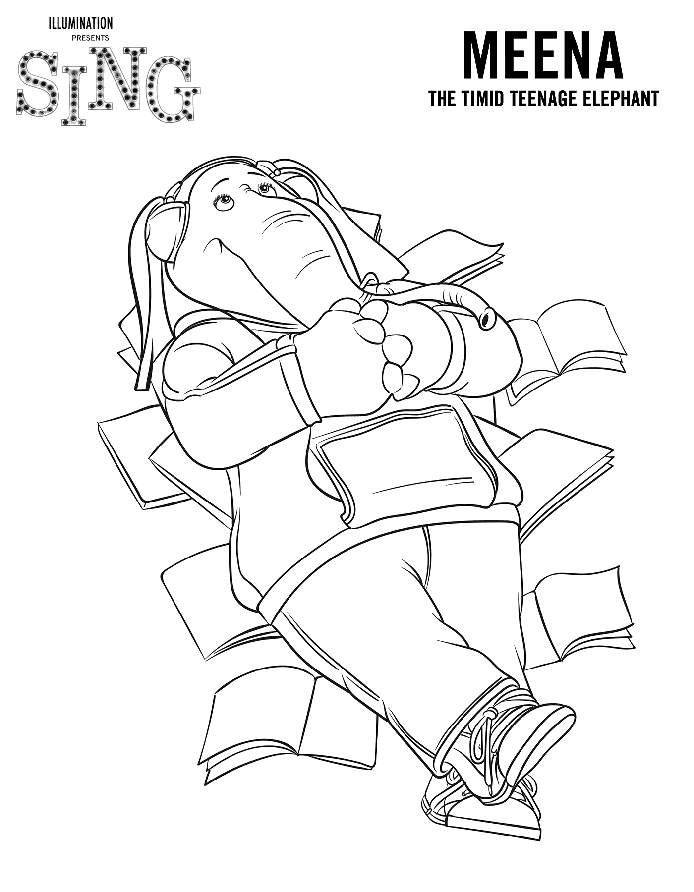 Sing Coloring Pages Best Coloring Pages For Kids