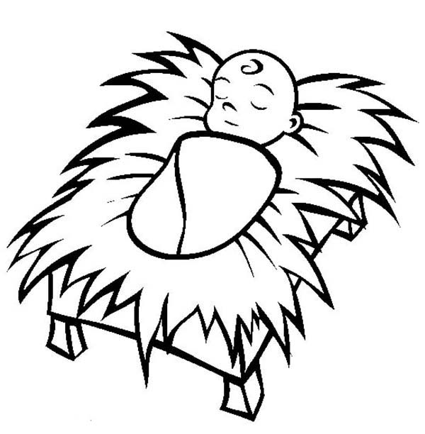 Jesus Manger Coloring Pages Coloring Pages