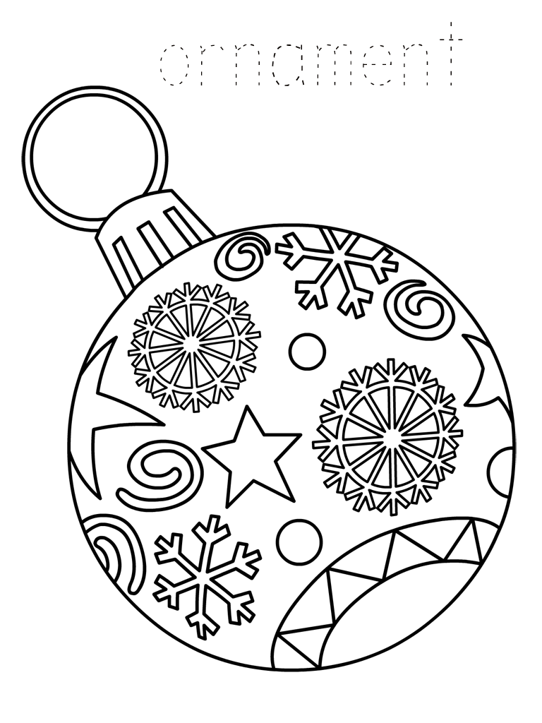 Christmas Ornament Coloring Pages - Best Coloring Pages For Kids