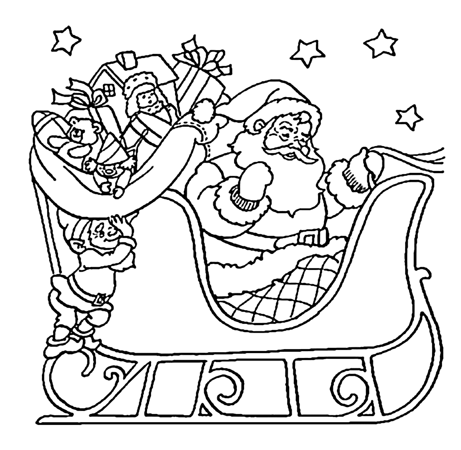 Santa Coloring Pages Best Coloring Pages For Kids