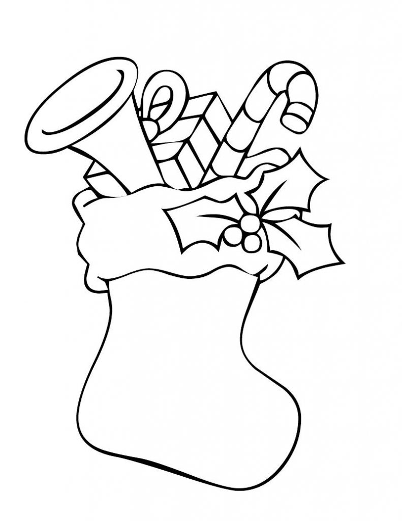 Toys - Christmas Stocking Coloring Pages