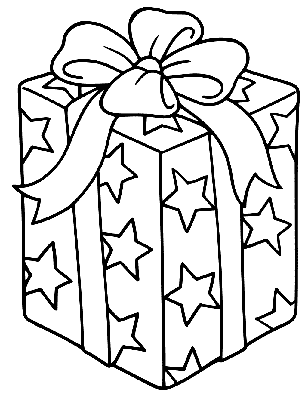 Gift Box Coloring Page - Get Coloring Pages