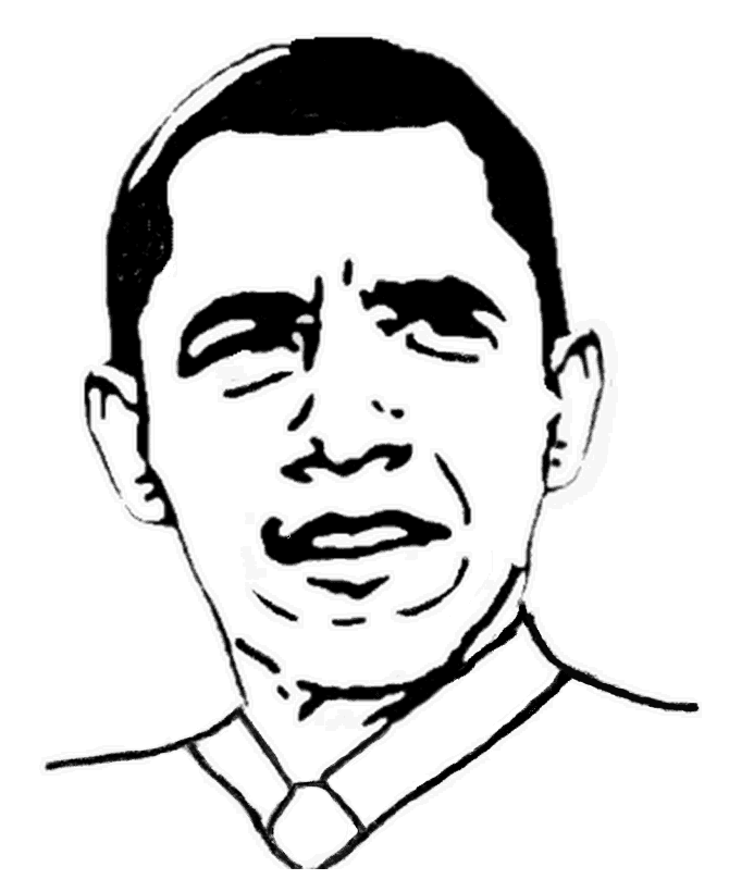Barack Obama Coloring Pages Printable