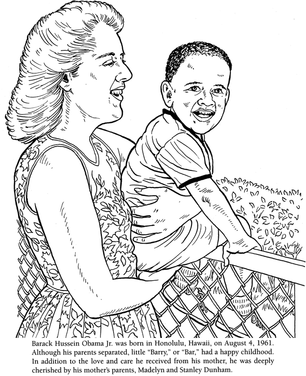 free printable coloring pages of barack obama