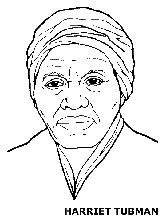 Black History Month Coloring Pages - Harriet Tubman