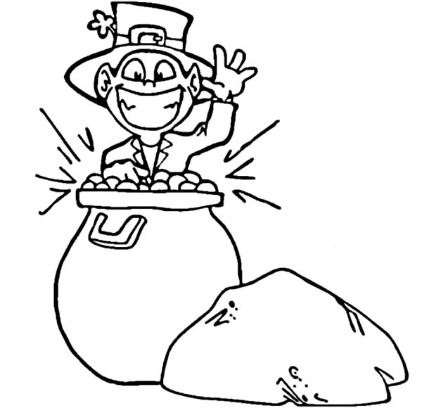 Catch the Leprechaun Coloring Page