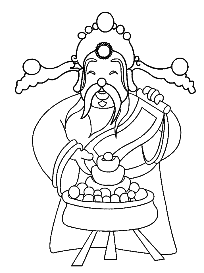 Chinese New Year Coloring Pages Printable