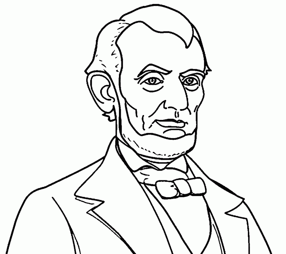 Abraham Lincoln Log Cabin Coloring Page