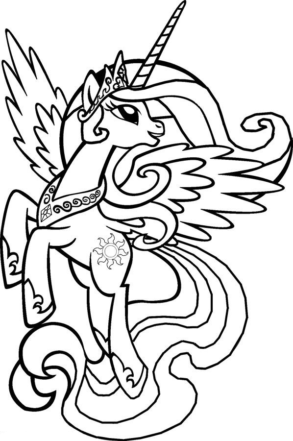 Princess Celestia Coloring Pages - Best Coloring Pages For Kids