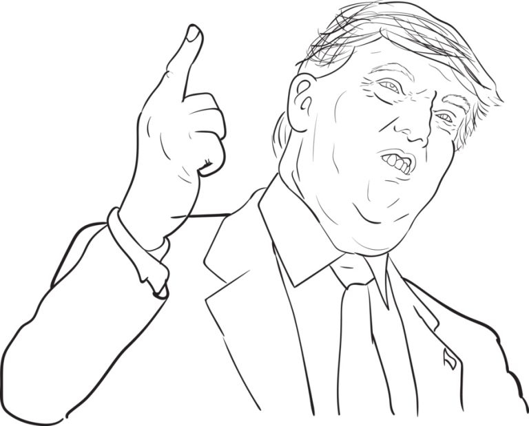 Donald Trump Coloring Pages - Best Coloring Pages For Kids