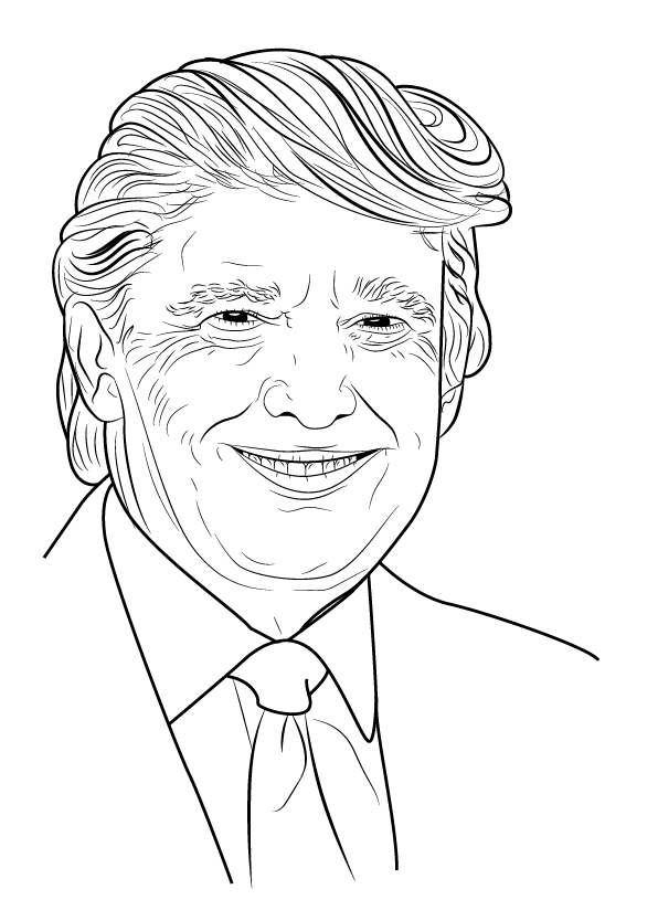 Donald Trump Coloring Pages