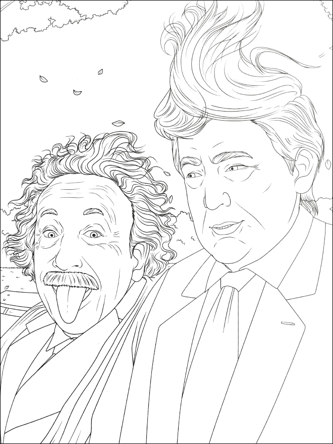 Donald Trumps Hair Coloring Page