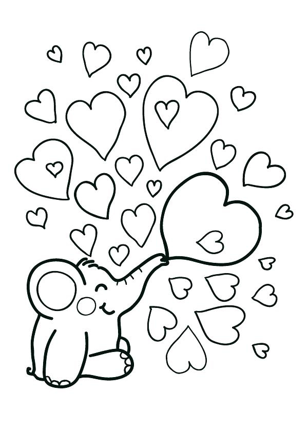 valentine candy hearts coloring pages