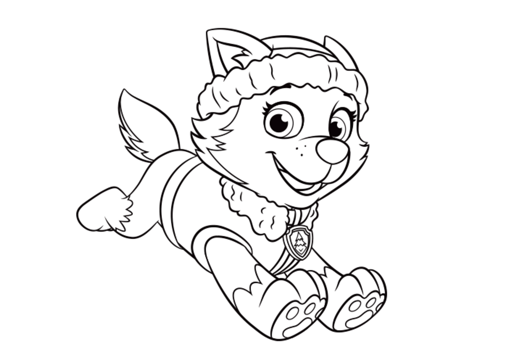 Everest Paw Patrol Coloring Page