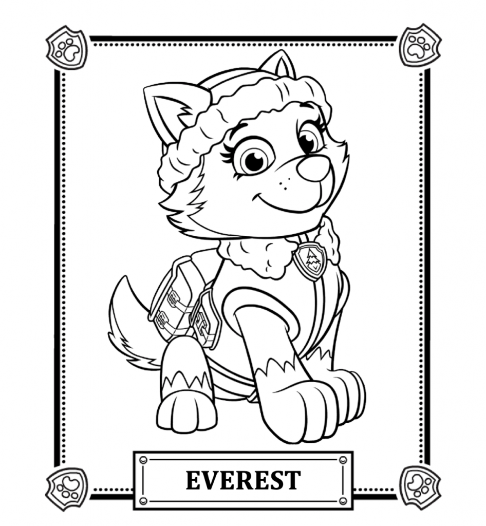 Everest - Paw Patrol Coloring Pages