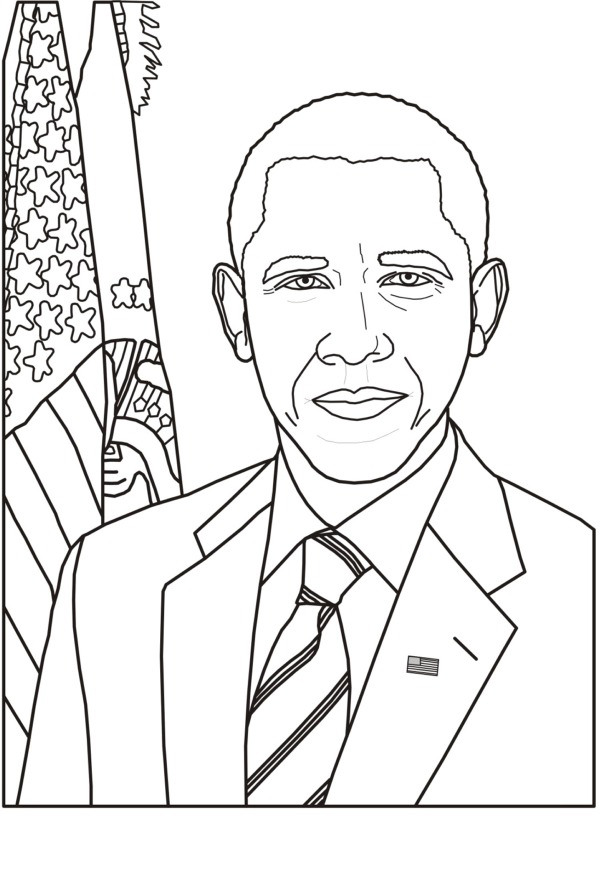 Barack Obama Coloring Pages - Best Coloring Pages For Kids