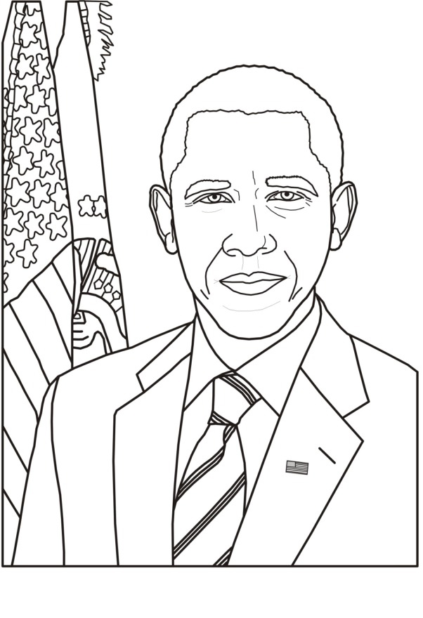 free printable coloring pages of barack obama