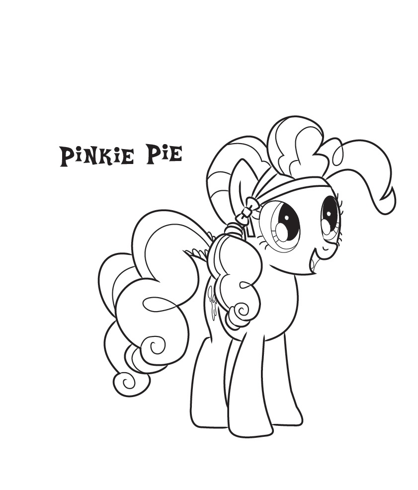 Pinkie Pie from my Little Pony Coloring Page