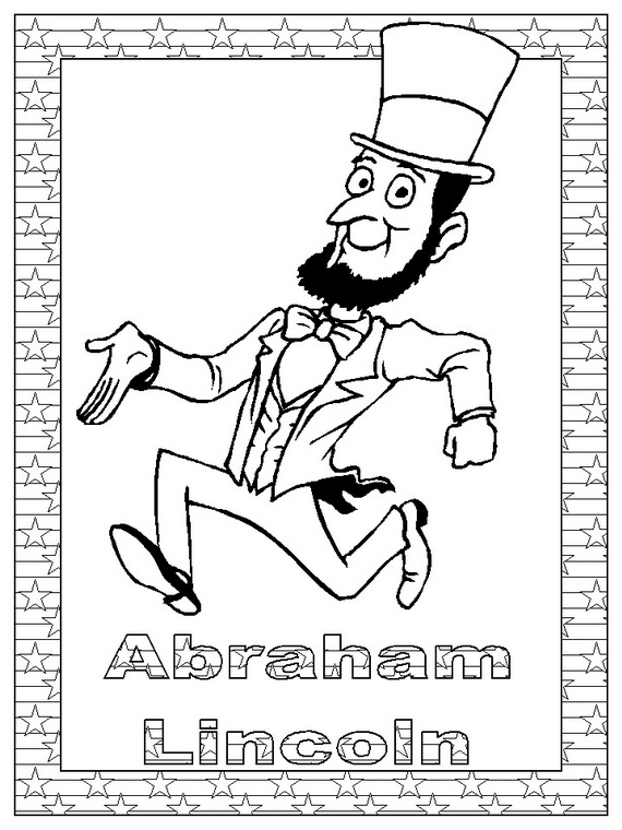 Abraham Lincoln Coloring Page