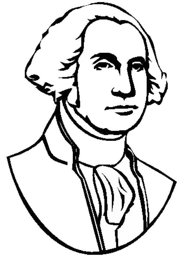 George Washington Presidents Day Coloring Pages