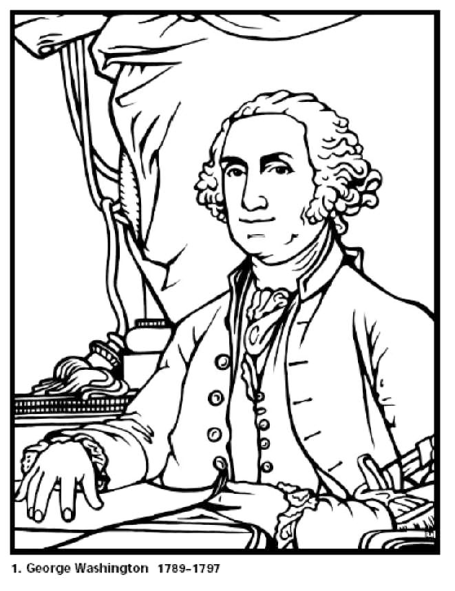 George Washington Presidents Day Sheet