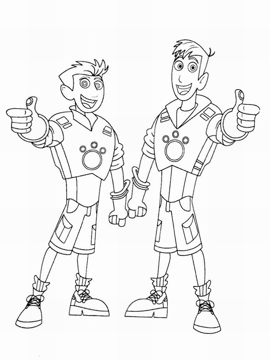 Wild Kratts Coloring Printables Free