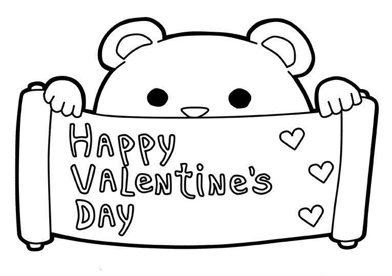 Happy Valentines Day Coloring Pages - Best Coloring Pages For Kids