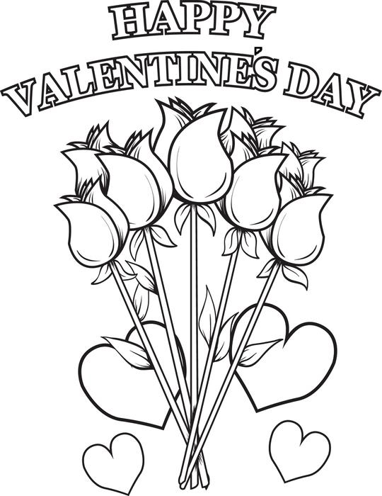 Free Printable Valentines Cards Coloring Pages