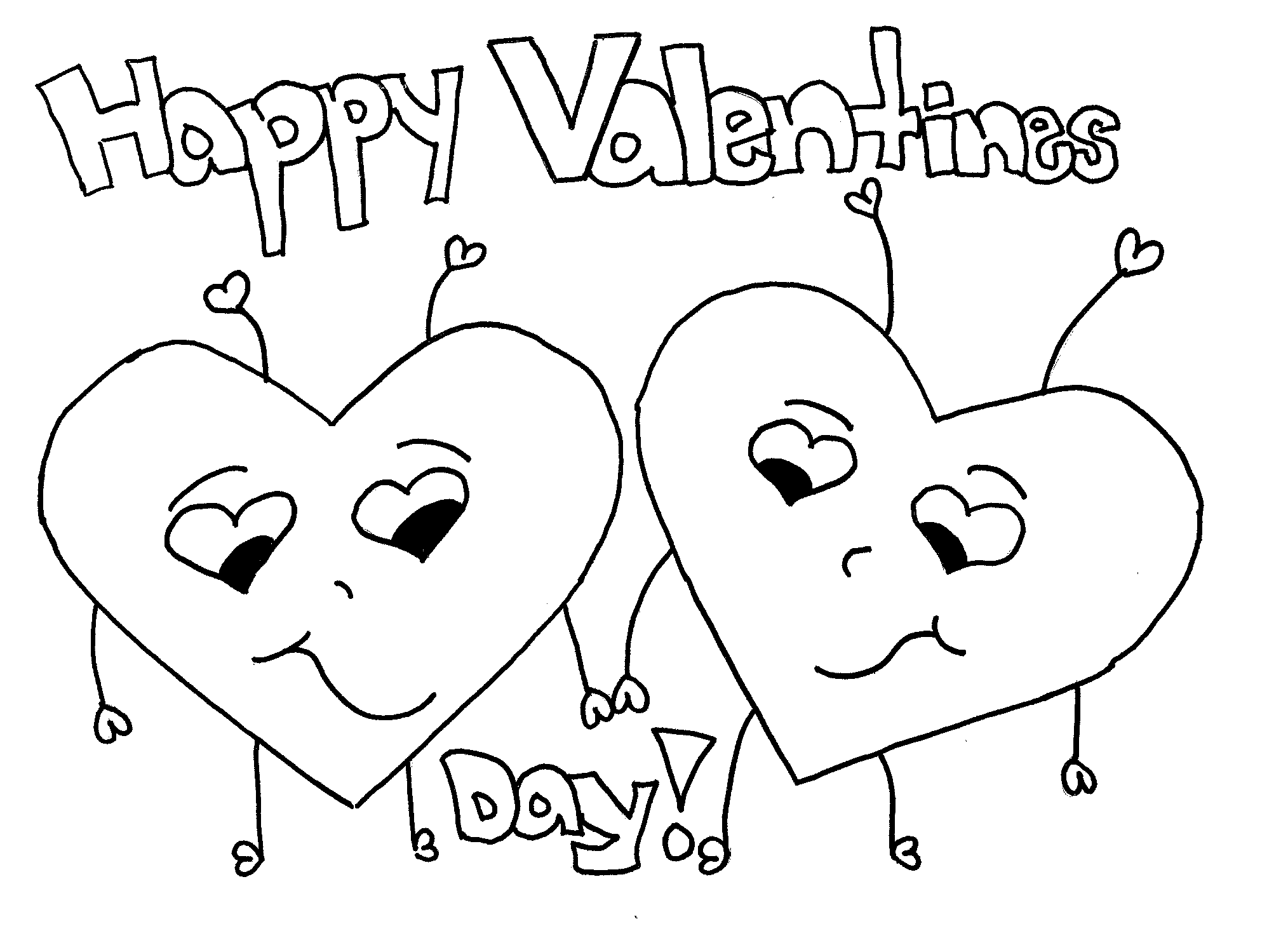 Happy Valentines Day Coloring Pages - Best Coloring Pages For Kids