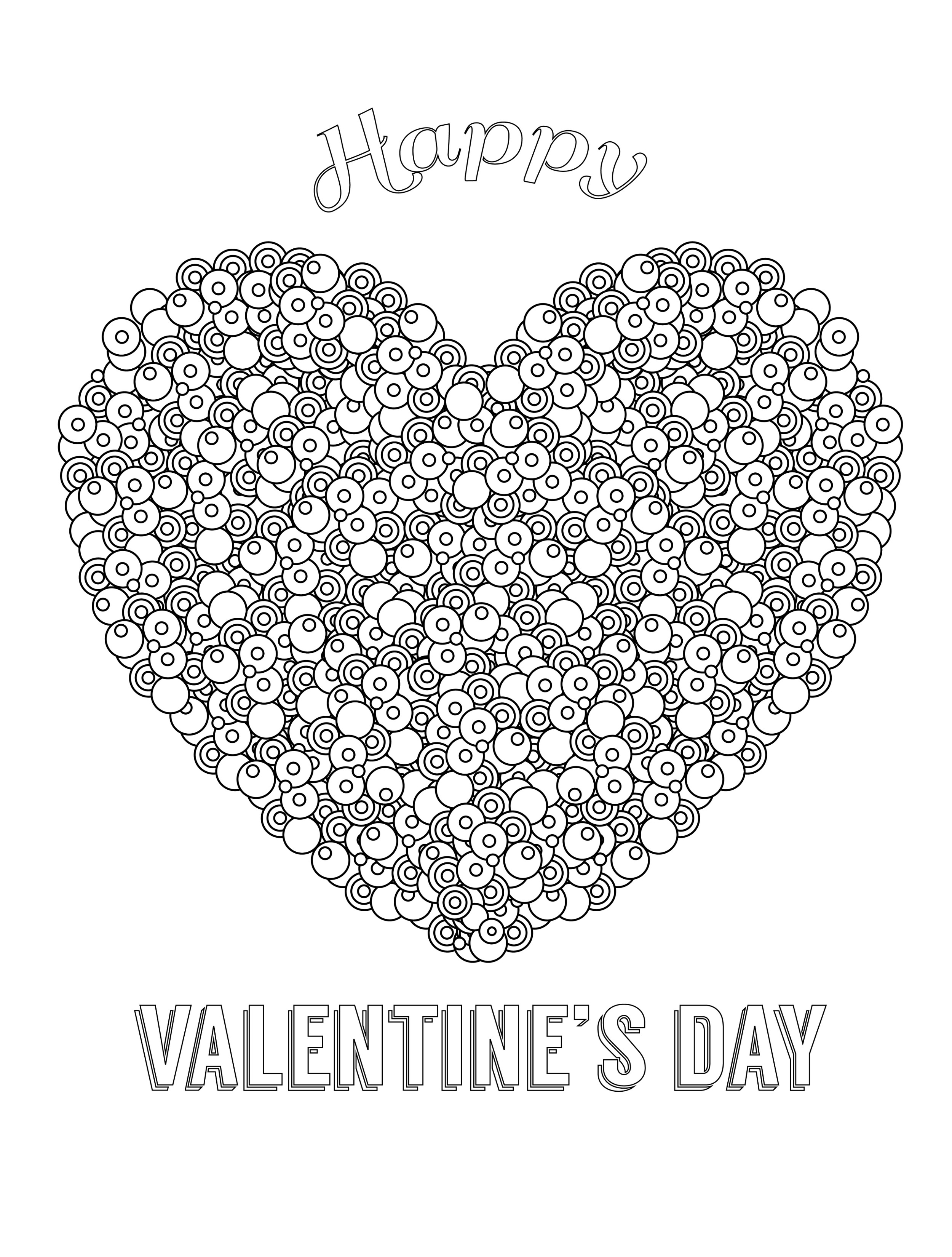 Valentines Day Coloring Pages For Adults Best Coloring Pages For Kids