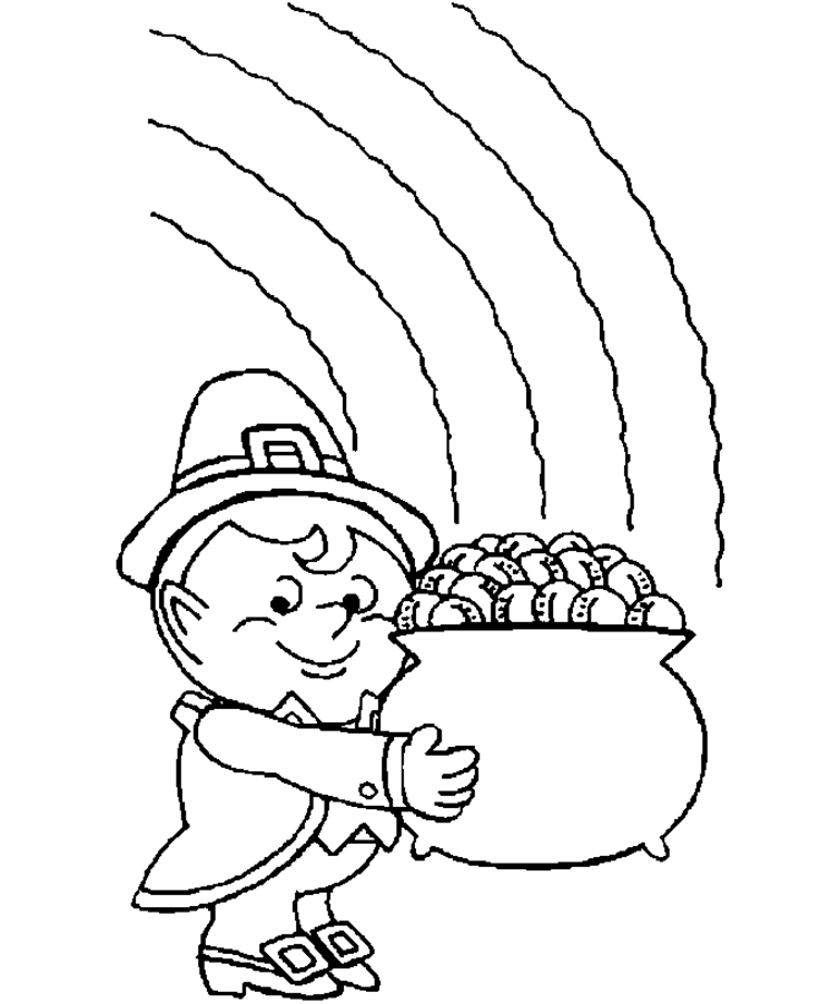 Leprechauns Gold Coloring Pages Free