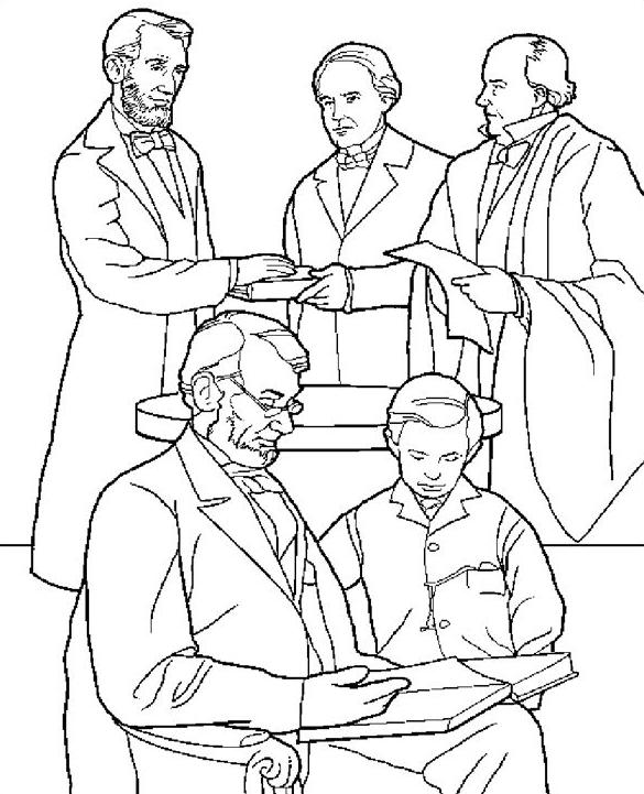 Lincoln Presidents Day Coloring Pages