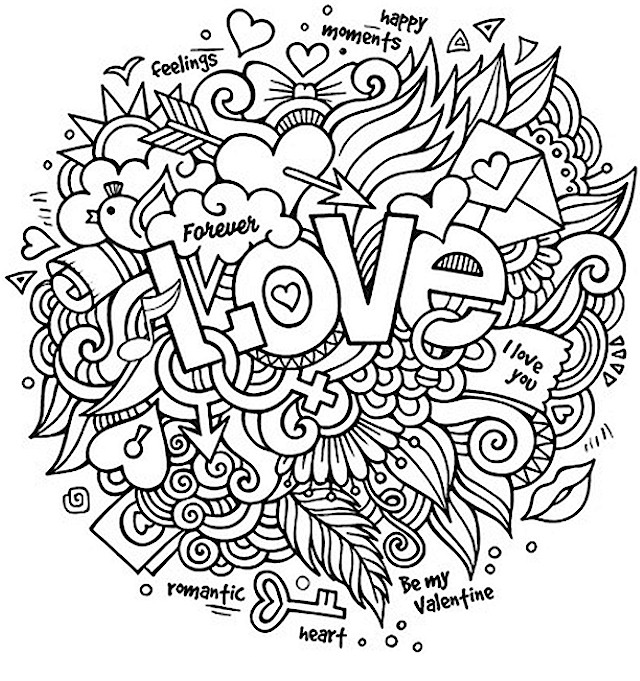 Valentines Day Coloring Pages for Adults - Best Coloring Pages For Kids