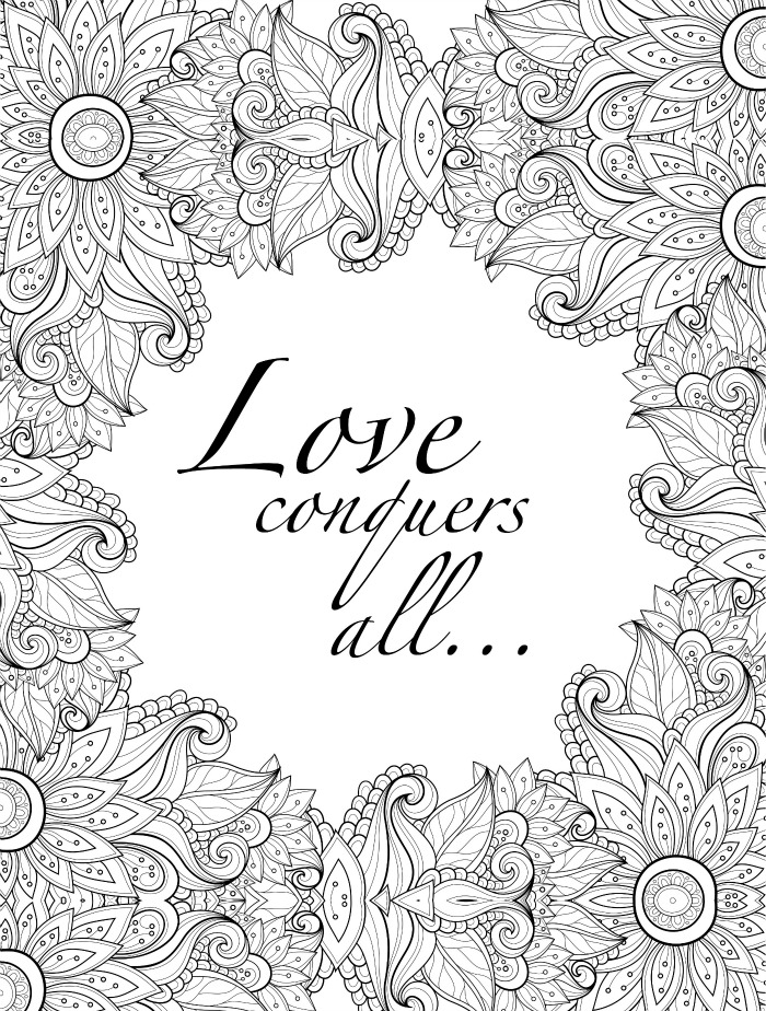 Love Coloring Pages for Adults