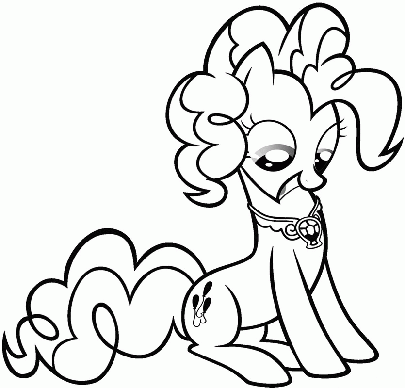 pinkie pie coloring pages party