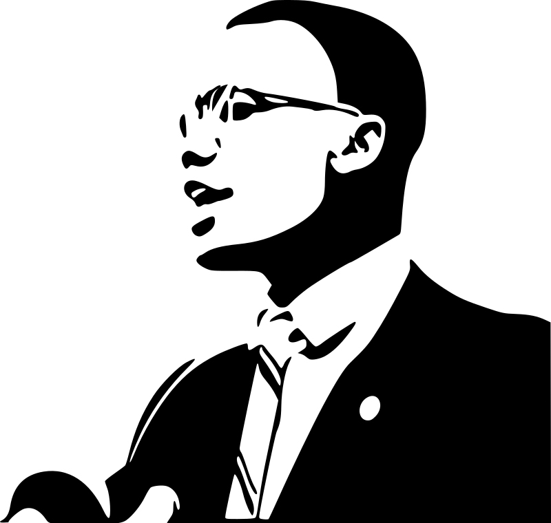 Malcom X Coloring Page