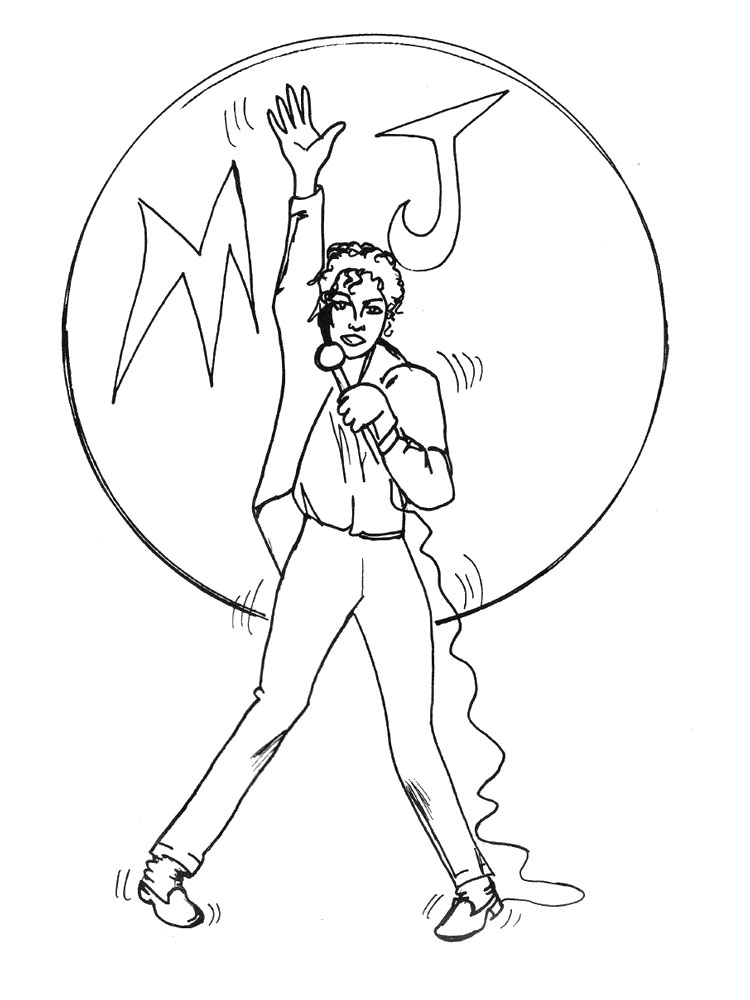 Michael Jackson Coloring Page