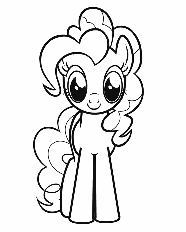 My Little Pony Pinkie Pie Coloring Pages 