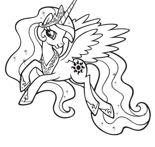 Princess Celestia Coloring Pages Best Coloring Pages For Kids