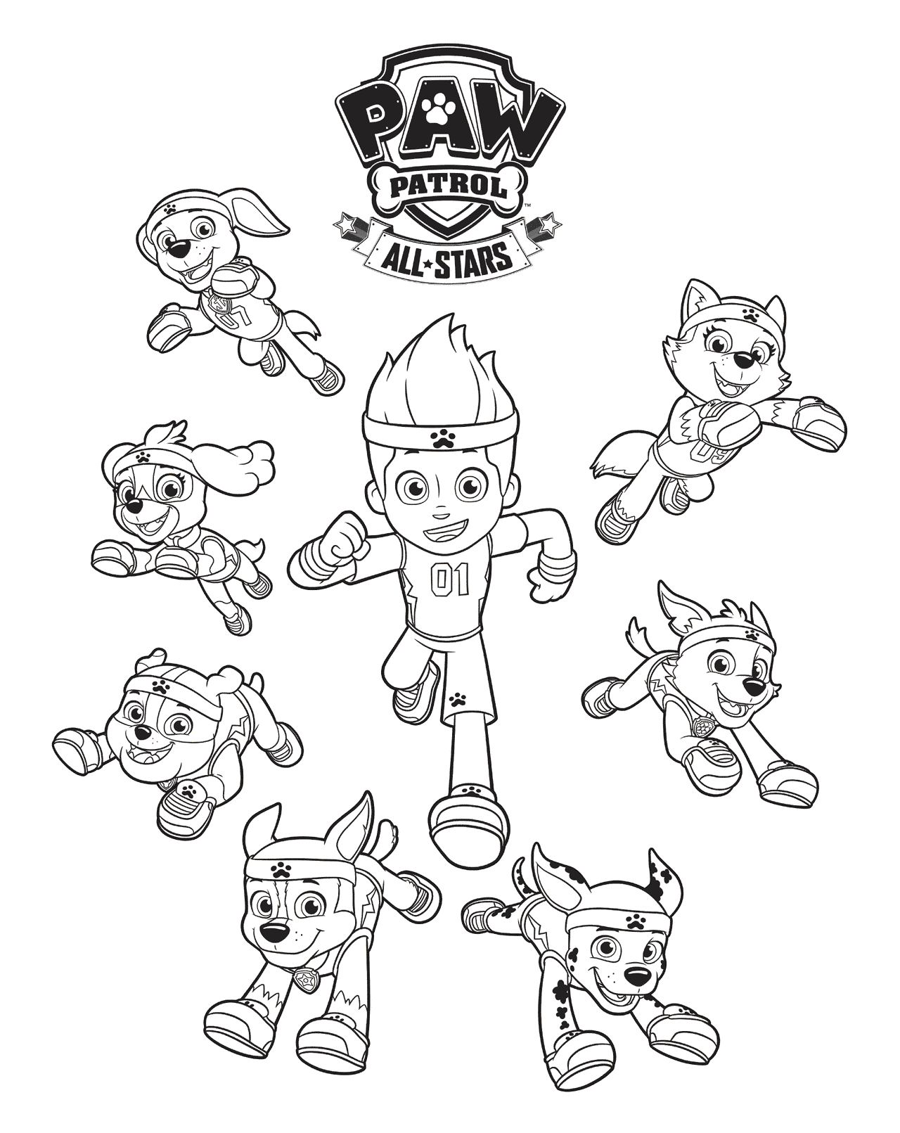 Paw Patrol Al Stars Coloring Page