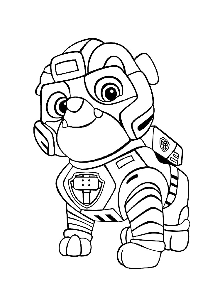 Paw Patrol Hero Suit Coloring Page