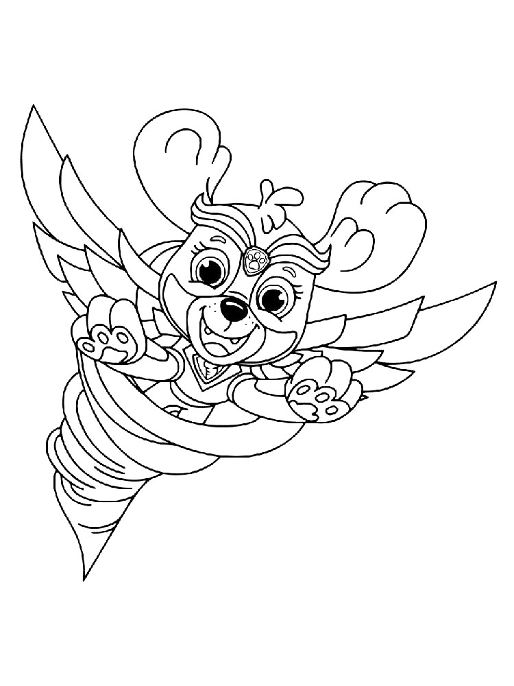 Paw Patrol Wings Coloring Page