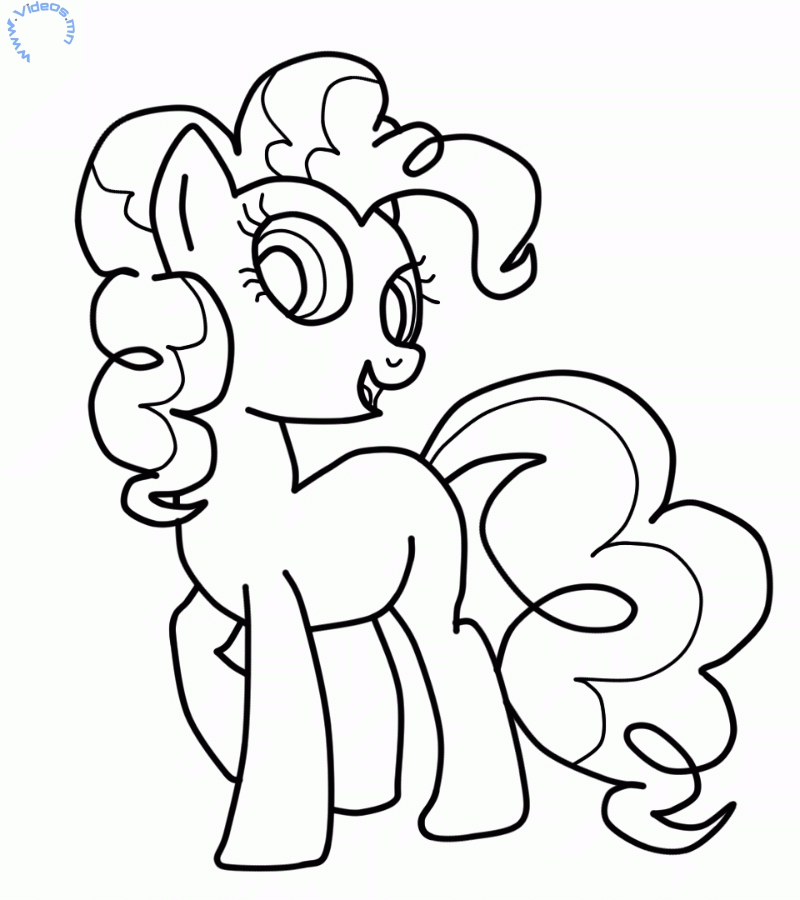 Pinkie Pie from my Little Pony Coloring Page