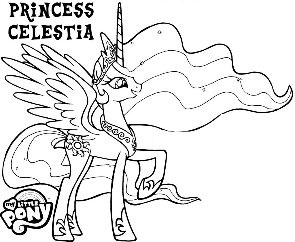 Princess Celestia Coloring Page