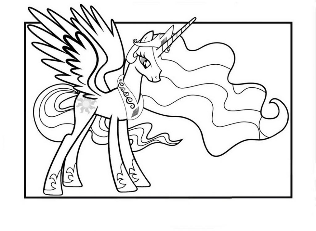 Princess Celestia Coloring Printable